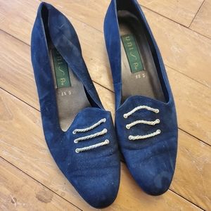 Navy flats